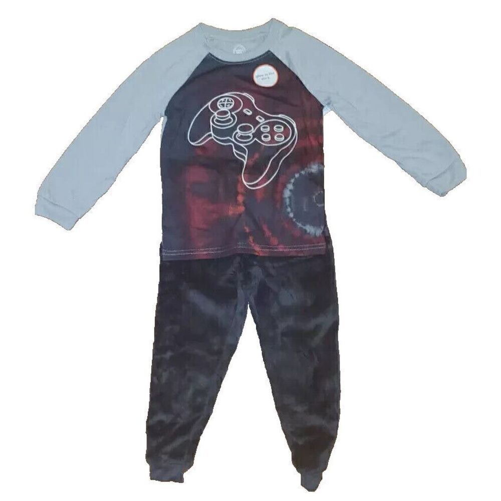 Wonder Nation Gamer 2 Pc Long Sleeve Pajama Sleep Set Size 6-7 Boy